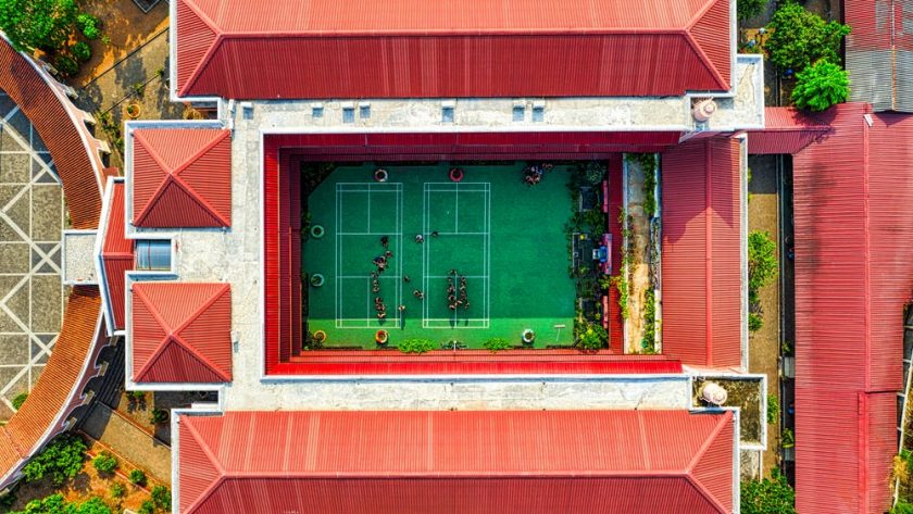 Ilustrasi bangunan sma internasional balikpapan